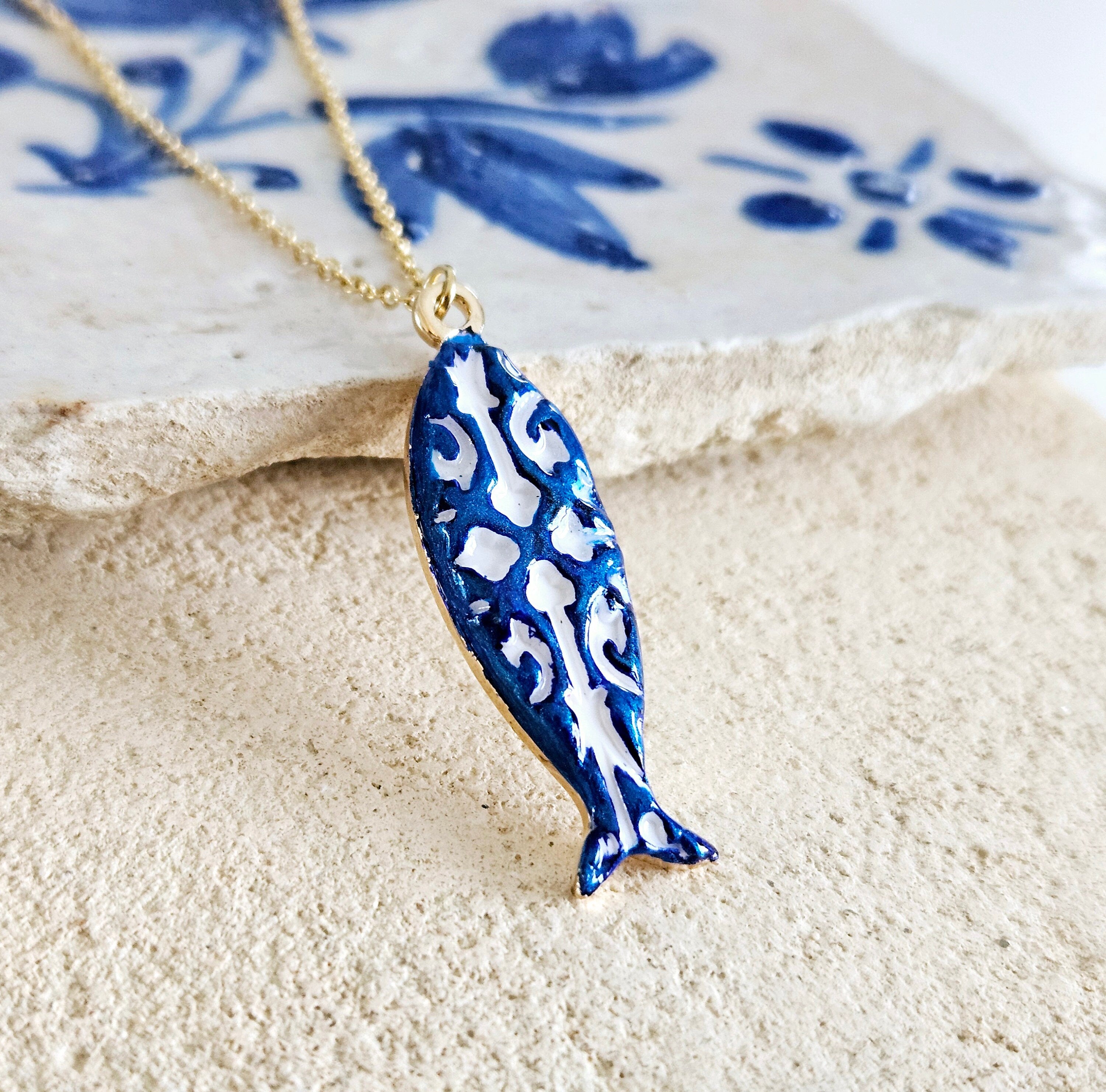 Collier Sardine Azulejo Portugaise – ineslamy