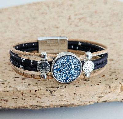 Cork & Portuguese Tiles Bracelet