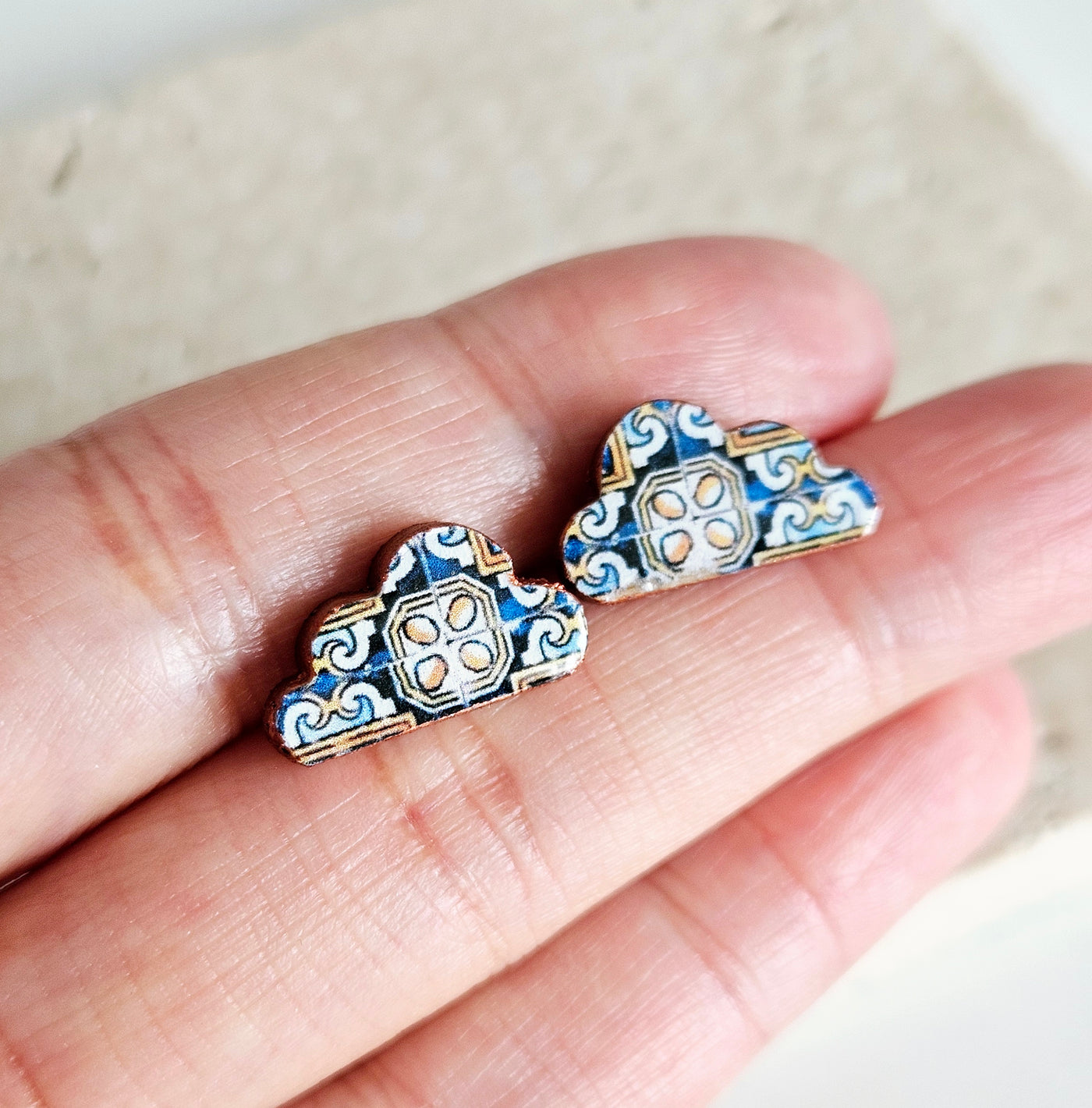 ANTONIA - Cloud Tile Earrings