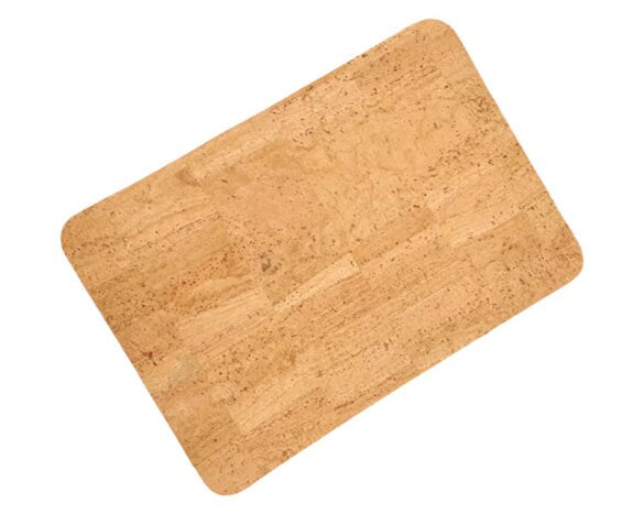 NATURAL CORK Placemat Individual Vegan Heat Resistant Waterproof Rectangle Indoor Outdoor Garden Dining Table Dinner Decor Kitchen Mat Gift