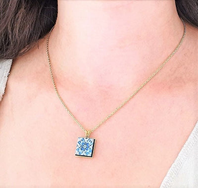 Wife Personalized Message Card Necklace Wife Gift Necklace Anniversary Spouse Gift Husband Gift for Wife Custom Sentimental Jewelry Present