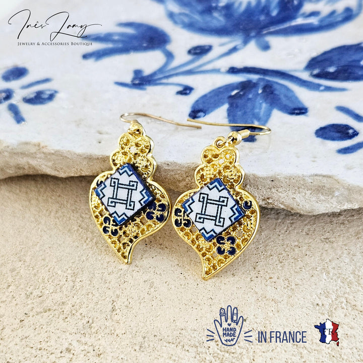 Brincos Coração Viana em Filigrana em Ouro