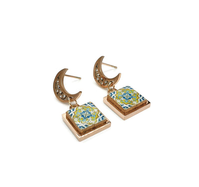 LEONOR - Crescent Moon Rose Gold Filled Earrings