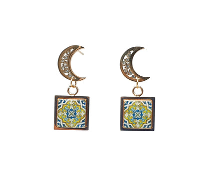 LEONOR - Crescent Moon Rose Gold Filled Earrings