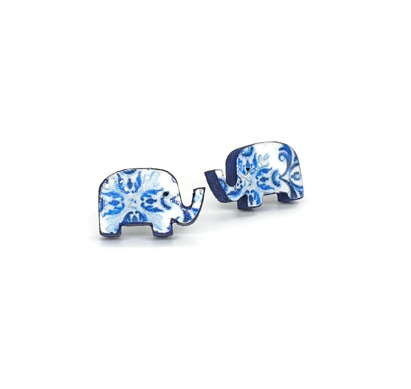 MYRA - Tile Elephant Stud Earrings