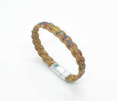 KIRI - Thin Braided Cork Bracelet