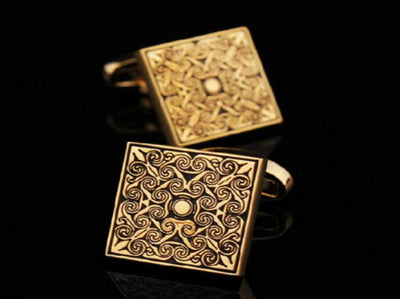 AFONSO - Gold/Silver Tile Cufflinks