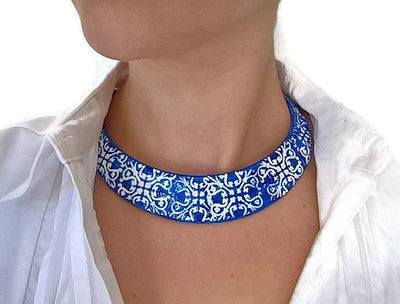 MINERVA - Azulejo Choker Necklace - ineslamy