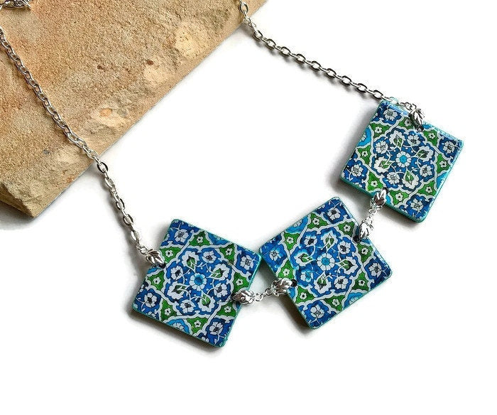 DAIANE - Damascus Tiles Necklace