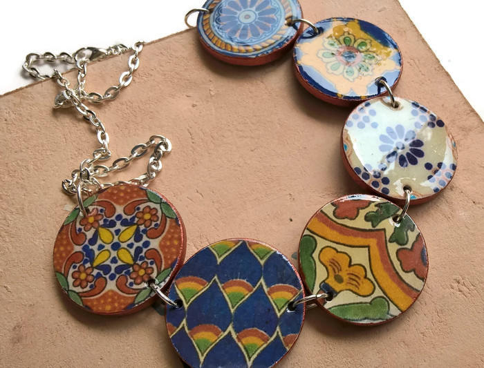 MIRELA - Mexican Tiles Necklace - ineslamy