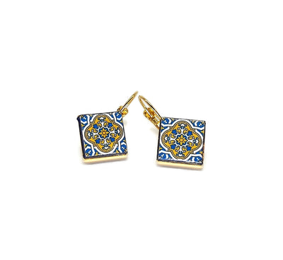 BEATRIZ - Azulejo Earrings - ineslamy