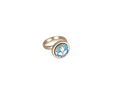 GENOVEVA - Rose Gold Azulejo Ring