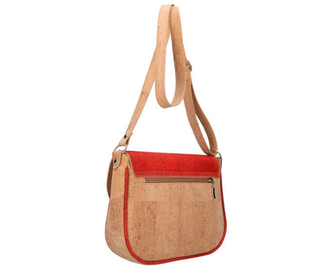 Cork Red Shoulder Bag - ineslamy