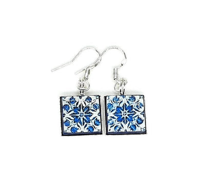 Elizabeth - Porto Small Tiles Earrings - ineslamy