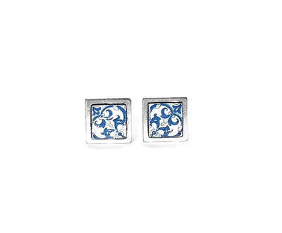 LYDIA - Small Tiles Post Earrings - ineslamy