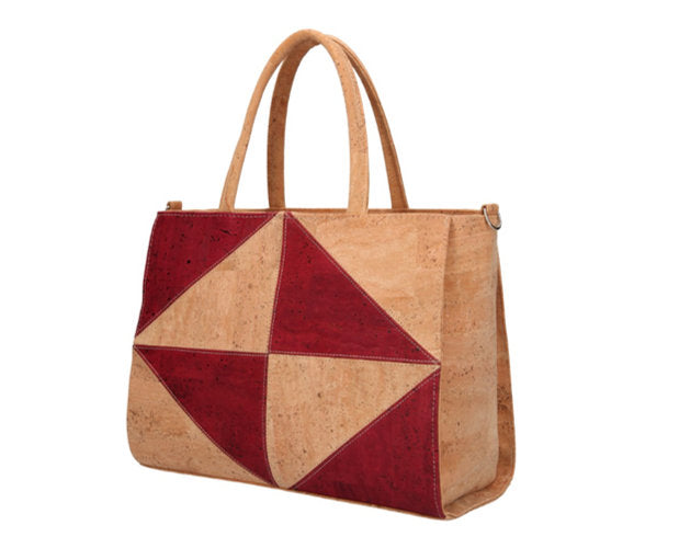 DEOLINDA - Red Cork Tote Handbag - ineslamy