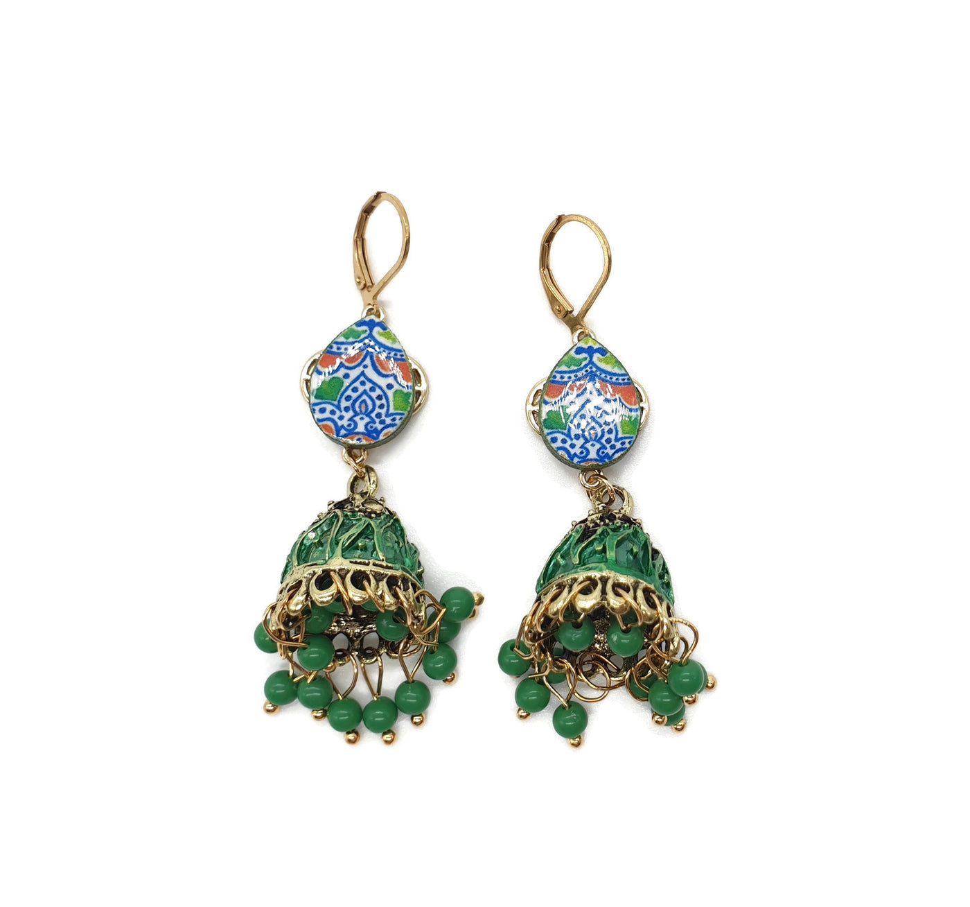 SELENA - Mexican Green Earrings - ineslamy