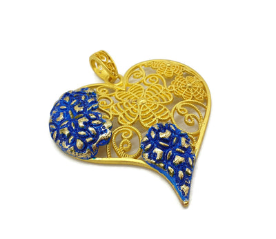 CLARICE - Gold Heart Tile Necklace