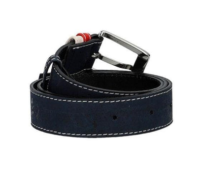JUDE - Blue White & Red Cork Belt
