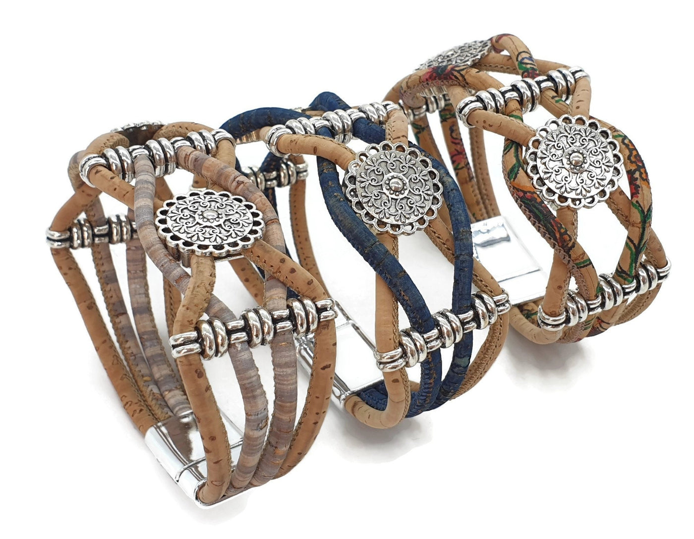 LAURE - Cork Mandala Braided Bracelet