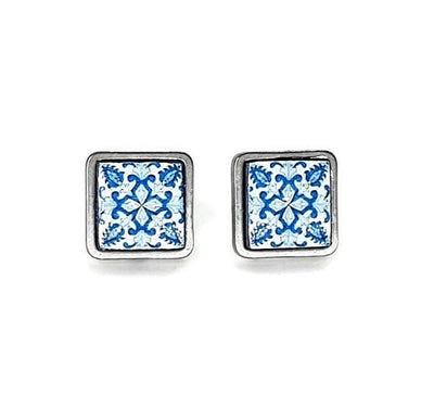 LUCI - Small Antique Tile Earrings