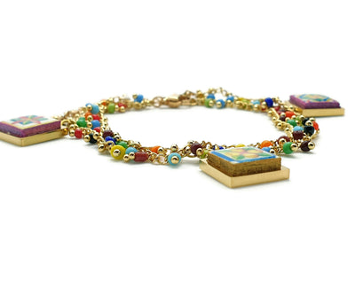 DOMINIQUE - Italian Colorful Tiles Bracelet