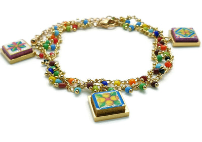 DOMINIQUE - Italian Colorful Tiles Bracelet
