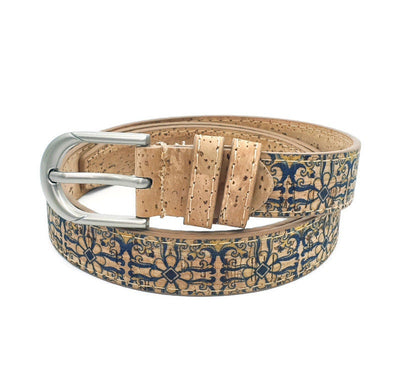 FRIDA - Portuguese Blue Tiles Cork Belt