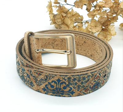 KAILA - Portuguese Mixed Tiles Cork Belt