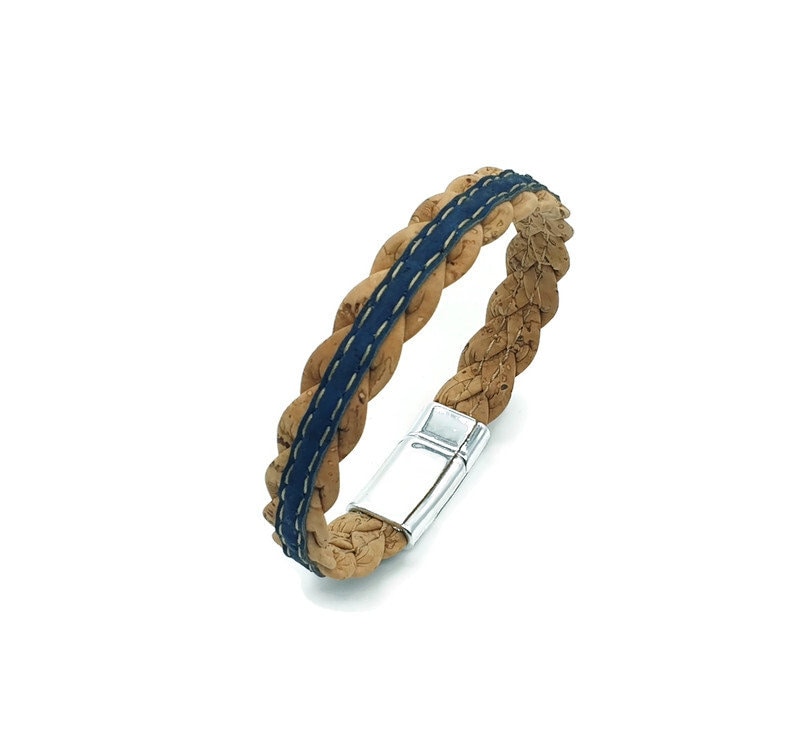 KIRI - Thin Braided Cork Bracelet