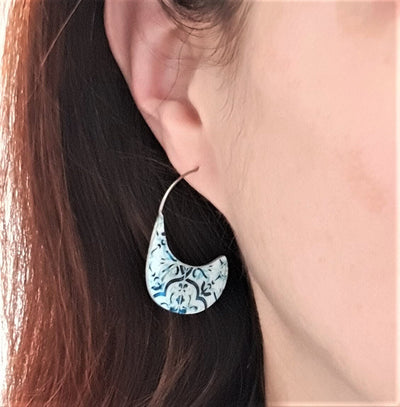 OLGA - Open Silver HOOP Earrings